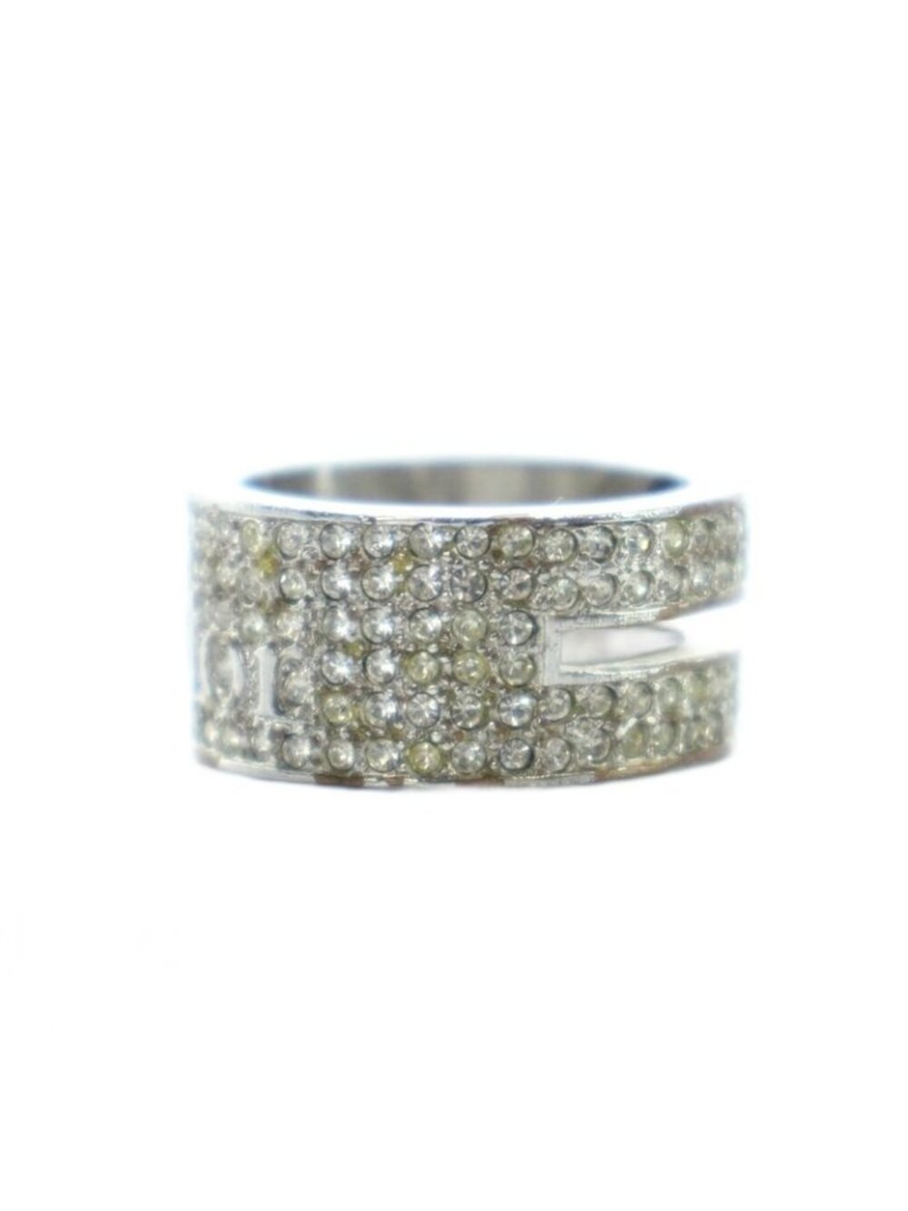 Dior Ring Line Stone Logo Silver - Picture 4 of 5